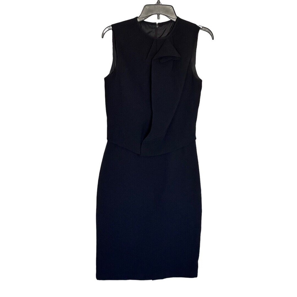 Martin Grant Navy Blue Sheath minimalist dress sz medium
